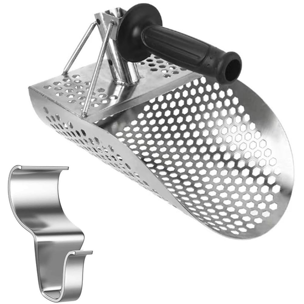 Xnuiasqe Beach Sand Scoop For Metal Detector Detecting Treasurehunting Digging Shovel Thicken Steel Detector