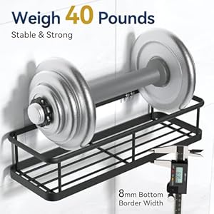 Yasonicshowercaddyadhesivenodrillbathroomshowerorganizerswithremovablehooksrustproofshowershelveswallmountedshowerholderblack2pack Urban Country Home Decor Yasonic shower caddy adhesive no drill bathroom shower organizers with removable hooks rust proof shower shelves wall mounted shower holder black 2 pack urban country home decor