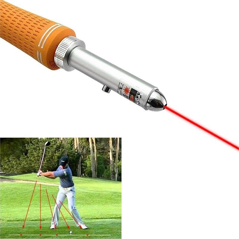 WANGFHAO Golf Swing Corrector Plane Trainer Golf Pointer Point Direction For Right And Left Handed Golfers Orange Color