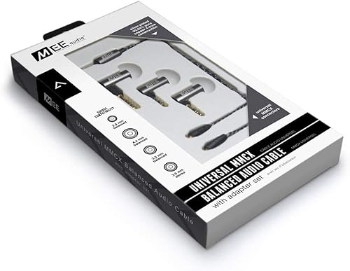 Miniatura 4 de MEE audio Cable universal MMCX de audio equilibrado de 0.098 in con equilibrio de 0.138 in, equilibrio de 0.173 in y adaptador estéreo de 0.138 in