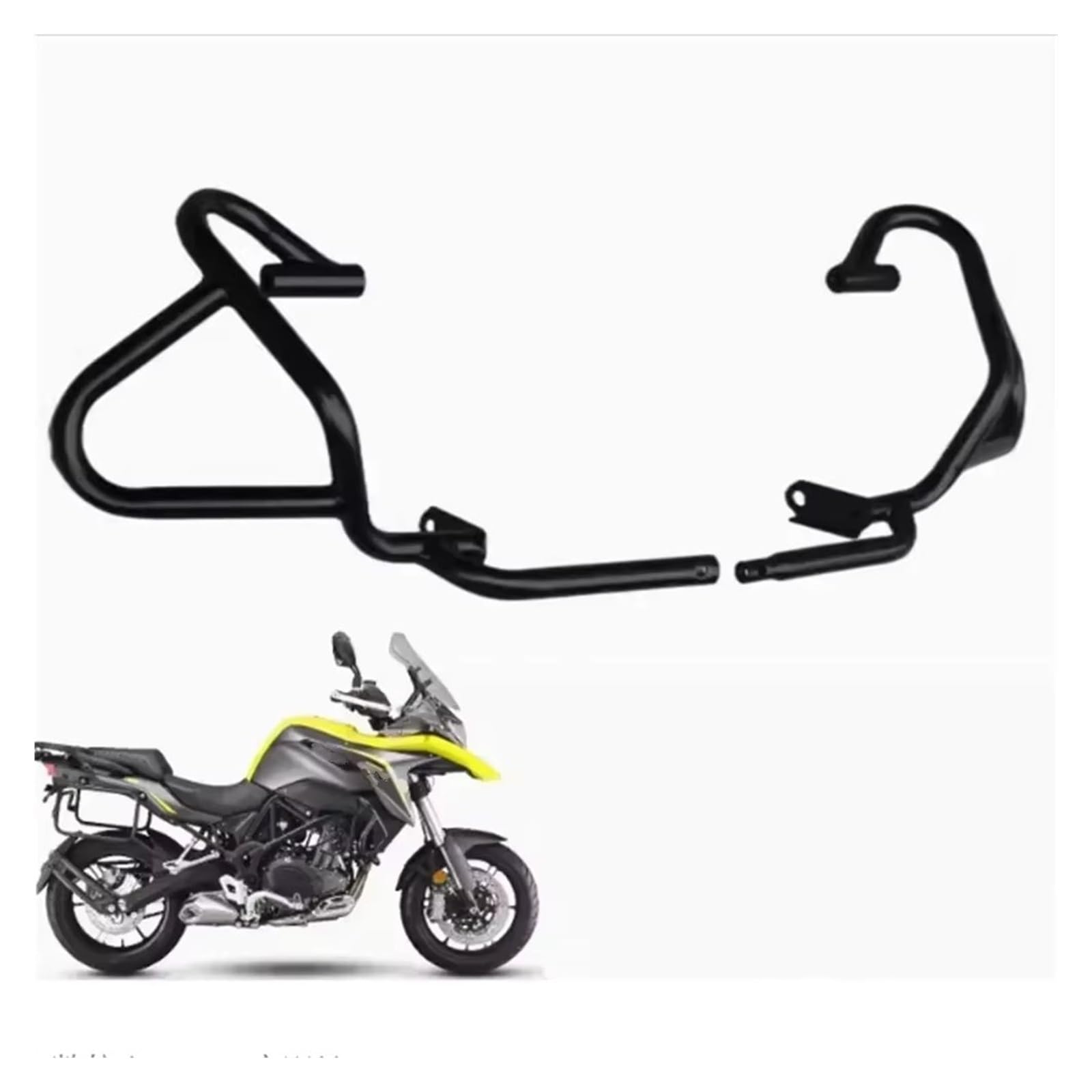 Paramotore Tubolare Per Benelli Per TRK502 Per TRK502X Paraurti Protezione Motore Moto Nero Barra Antiurto Autostrada Motorcycle motore Paraurti