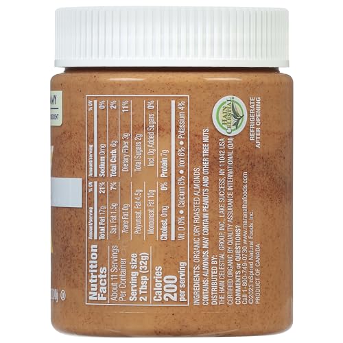 Image of MaraNatha Organic Creamy Roasted Almond Butter, 12 Ounce Jar