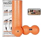 ZIEL UND ZWECK – Es gibt viele gute Gründe im Rahmen des Faszientrainings auch regelmäßig zur Massagerolle zu greifen. Hydration - Faszien bestehen zu einem großen Teil aus Wasser. Mithilfe der Faszienrolle kann die Hydration der Faszien wieder angeregt werden. Regeneration - Die Selbstmassage mit den Faszienrollen beschleunigt die Regeneration der Muskulatur. Durch das Training mit den Fitness Rollen verbessert sich außerdem die BLUTZIRKULATION, BEWEGLICHKEIT und die Rumpfmuskulatur.