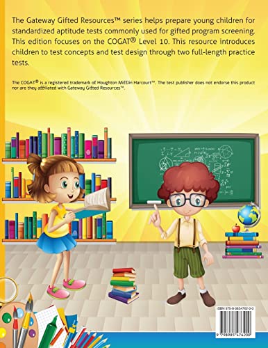 COGAT Test Prep Grade 4 Level 10: Gifted and Talented Test Preparation Book - Practice Test/Workbook for Children in Fourth Grade - Image 2