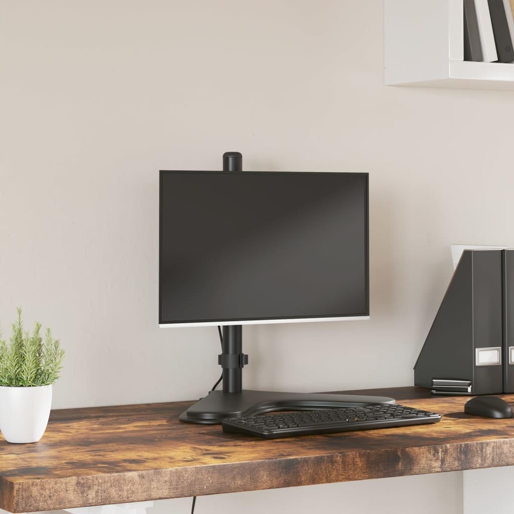 Supporto per monitor in acciaio nero VESA 75 100 mm