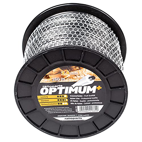 Ratioparts Optimum - Filo di Nylon a 5 Angoli, 2,4 mm, 360 m