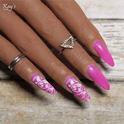 AIMEILI UV LED Gellack Gel Nagellack Rosa Glitzer Gel Polish - Sparkle Grapefruit (018) 10ml – Bild 6