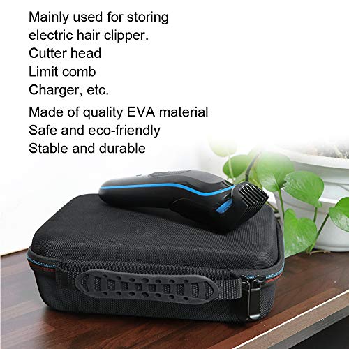 Bolsa de armazenamento para máquina de cortar cabelo, estojo organizador portátil para barbeador elé