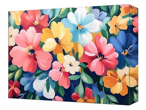 数字油絵 植物 花 ペイントバイナンバーキット キャンバスに 初心者向け (フレームレス) 3本の絵筆付き 抗?帆布 DIY アクリル 子供 Paint by Numbers キット 大人用クラフト 簡単ペイント ?公室 ホームウォールデコレーション ギフ