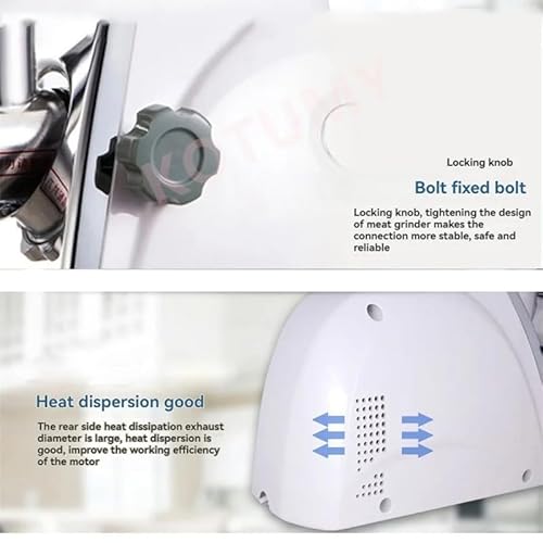 Commercial Cheese Grater Machine, 300W Electric Grinder with Handle for Butter, Cheese & Hard Vegetables, 60 kg/h High Efficiency - Image 3