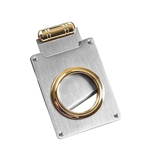 ONECMN Nytt rostfritt stål cigarrskärare enkelt blad bärbart röktillbehör present