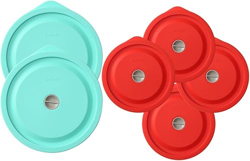 Tapas de repuesto para Pyrex 7402-PC 7 tazas y 7201-PC 4 tazas 6 unidades