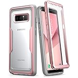 Samsung Galaxy Note 8 Case，i-Blason [Magma Seris] Built-in Screen Protective Clear Back Cover With Holster [Heavy Duty] Belt Clip Shell for Note 8 (RoseGold)