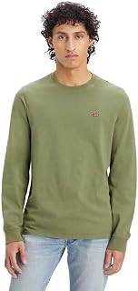 Levi's Men's Long-Sleeved Original Housemark Tee T-Shirt M Bluish Olive