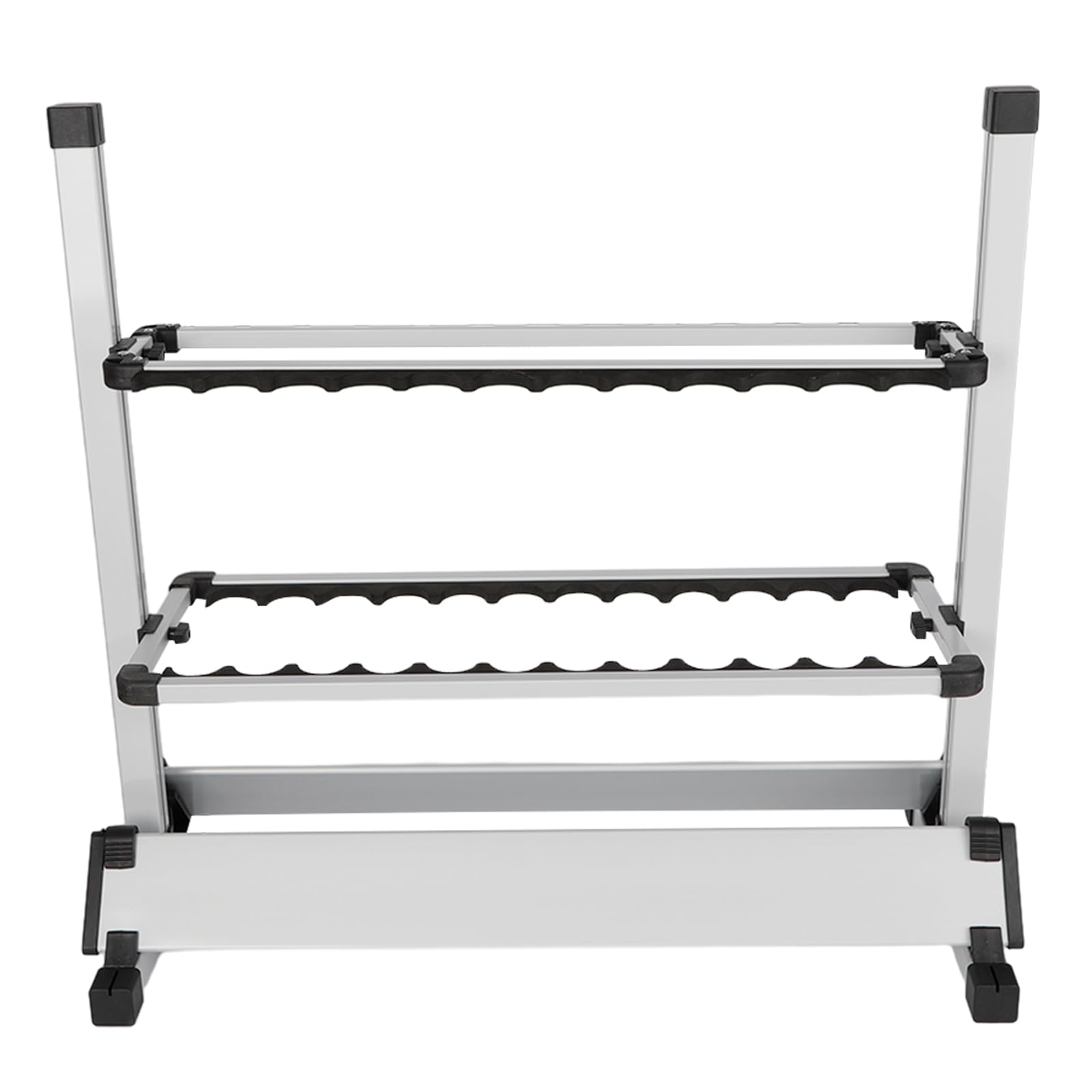 Rutenständer 24 Ruten Angelruten, 71.5 x 31 x 70CM hochwertigem Aluminium Rutenhalter Angelrutenhalter Aufbewahrungsorganisator für Boote Angelgeschäfte Garagen Angeln Im Innen Außenbereich