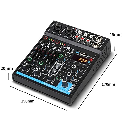 Console de mélange audio numérique de poche avec carte son intégrée et effets