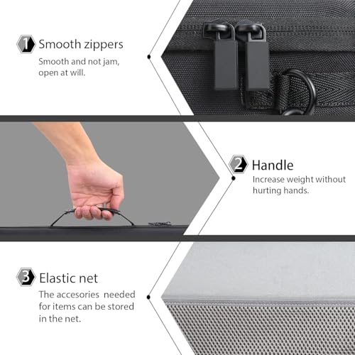 co2CREA Hart Tasche für EPSON Workforce WF-100W Tragbarer Mobiler Drucken Case Etui Tragetasche (Nur Hülle)