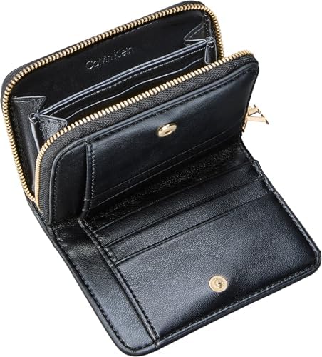 Calvin Klein Ck Medium Flap Zip Around Kadın Cüzdan, Siyah, Tek Beden - Görsel 4