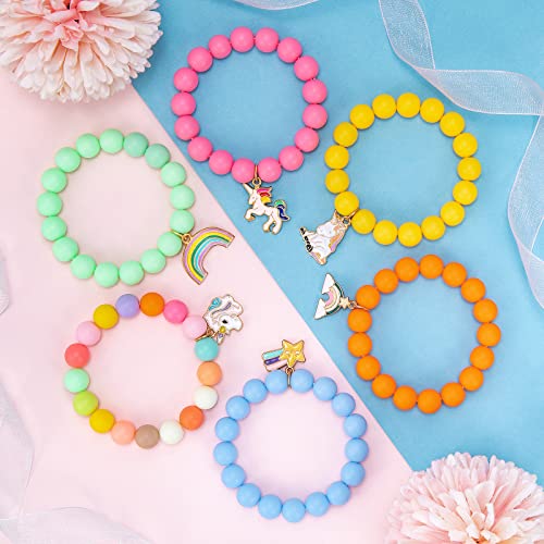 Hifot 6 Pezzi Unicorno Braccialetti Bambini