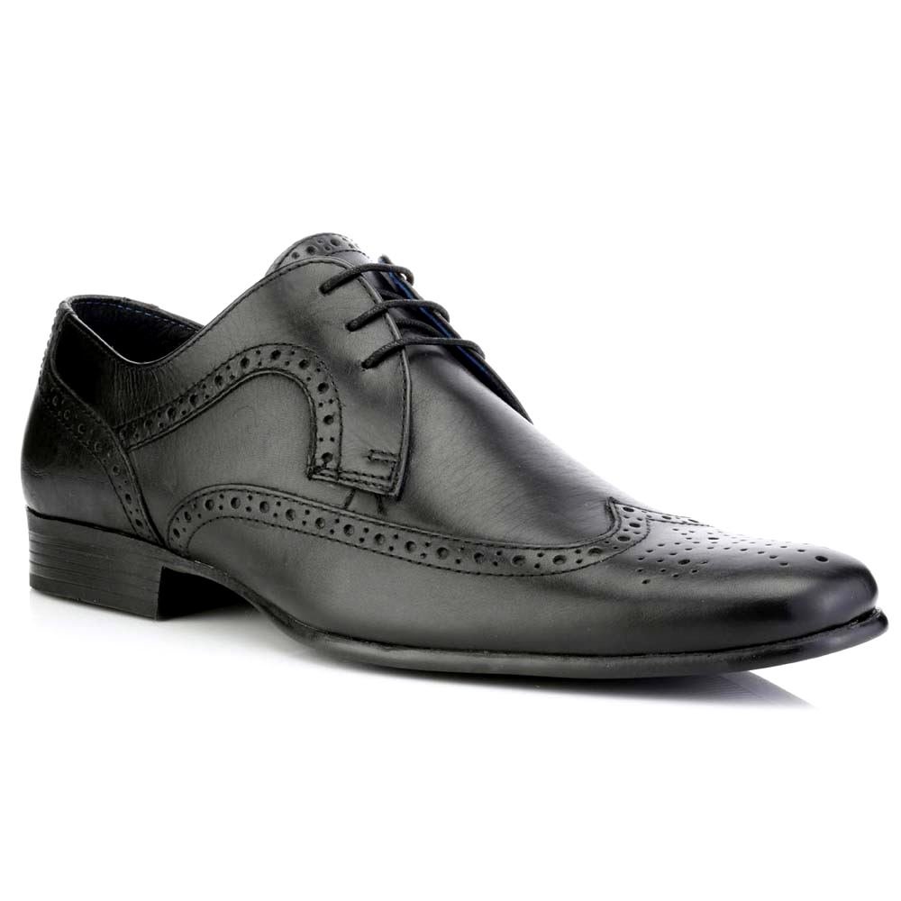 Red Tape Louth Tan Mens Leather Brogue Shoes Desertcart INDIA