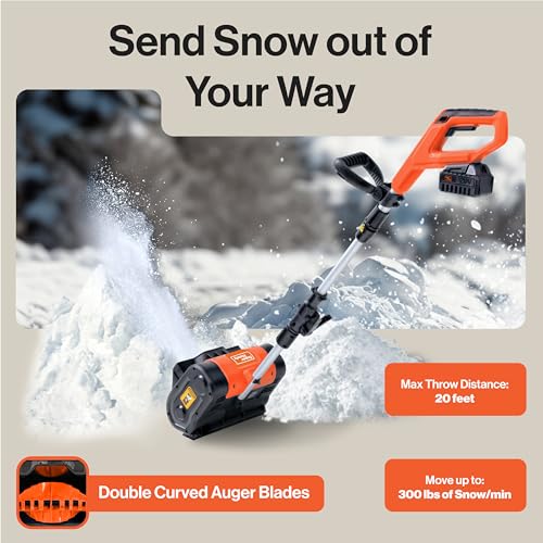 Electric Snow Thrower Cordless Battery