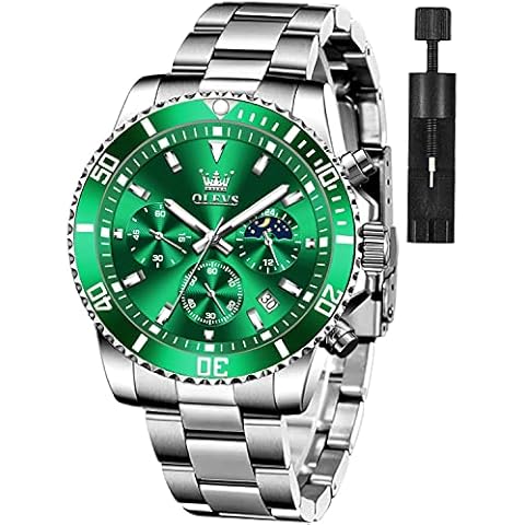 OLEVS Men's Classic Waterproof Luminous Watch Cover