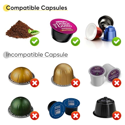 Image of Portable Espresso Machine, Travel Coffee Machine for Camping, Car Self-Heating Coffee Maker with USB-C,Compatible With Ground Coffee & NS Capsules, Portable Espresso Maker for RV, Home, Hiking
