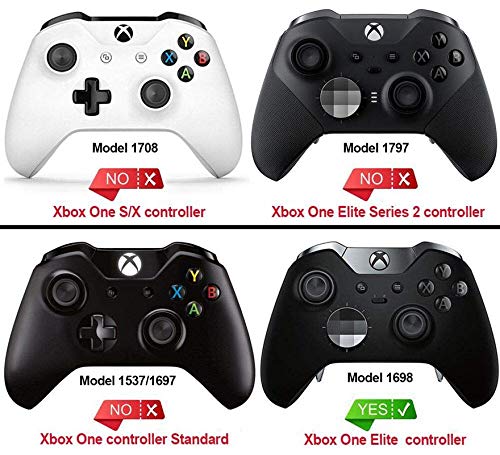eXtremeRate Nebula Galaxy Patterned Faceplate Cover, Soft Touch Front Housing Shell Case, Comfortable Soft Grip Replacement Kit for Xbox One Elite Controller Model 1698 - Controller NOT Included