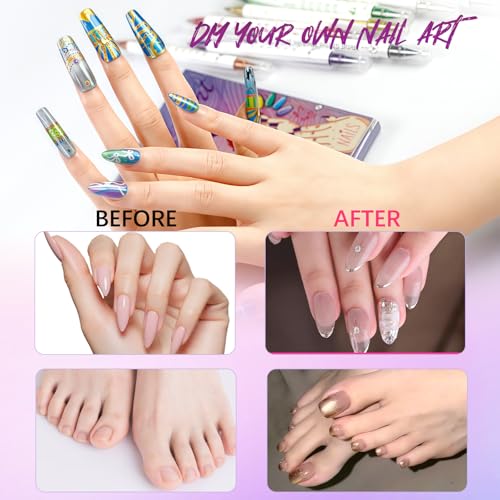 Image of 10 Color Nail Art Pens, Double-ended Nail Polish Pens Drawing Painting Point Liner Acrylic Painted Pen Kit, DIY Nails Art Design Manicure Tools Christmas Gifts 2026 Upgrade (2 Set)