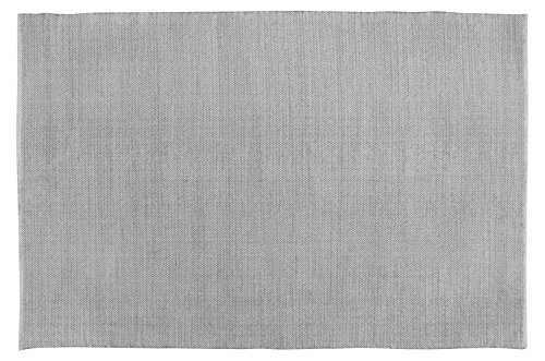 Home Basics HM26L Alfombra para el Hogar, Algodón, Gris Perla, 170 x 240 cm