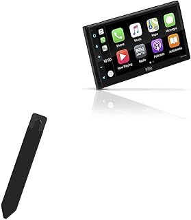 BoxWave Stylus Pouch Compatible with BOSS Audio BE950WCPA - Stylus PortaPouch, Stylus Holder Carrier Portable Self-Adhesive for BOSS Audio BE950WCPA - Jet Black