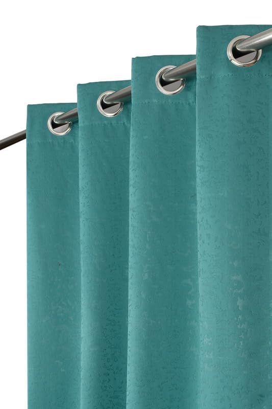 ATHS Heavy Quality Texture Design Curtain | Room Darkening Insulated Blackout Curtains | Soft Thick Premium Fabric (1, Aqua, 4x5 Feet for Window) (B0DCJQRJ4X) Amazon Price History, Amazon Price Tracker