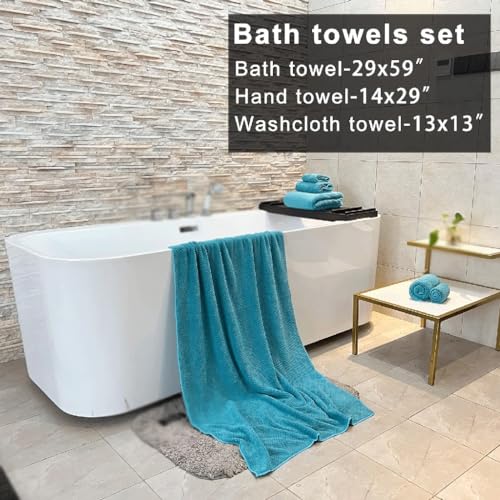 Serviette à séchage rapide ultra absorbante en polyester pour salle de bain - 3