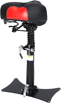 ZonDoo Electric Scooter Seat Height Adjustable, Leather Saddle with Shock Absorbers,Removable Detachable Seat of Electric Scooter Parts and Accessories