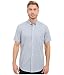 Nautica Men's Wrinkle Resistant Haze Plaid Short Sleeve Shirt