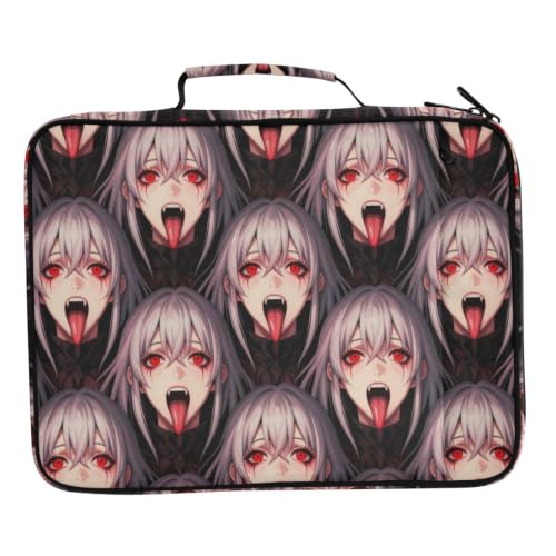 Organizador Anime Devil Girl para escritorio y oficina con carpetas expandibles de 7 bolsillos 1