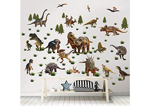 Walltastic Dinosaur Land Wall Stickers, Green