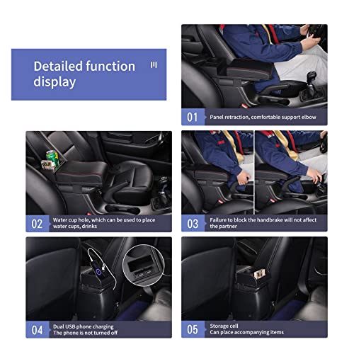 Coussin de support de coude et accoudoir de voiture universel réglable
