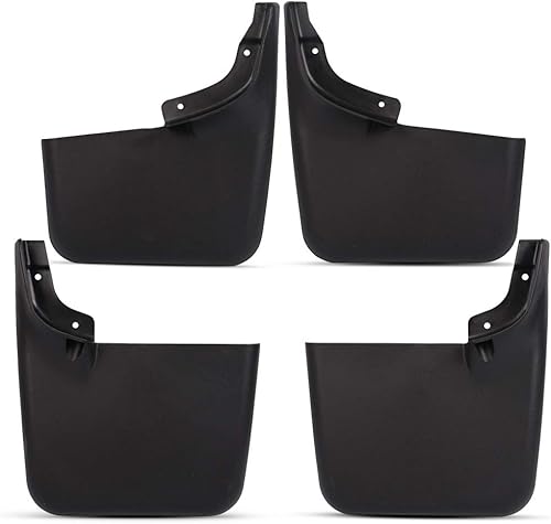 Protectores de salpicaduras delanteros y traseros compatibles con Ford F-150 sin guardabarros 2004-2014