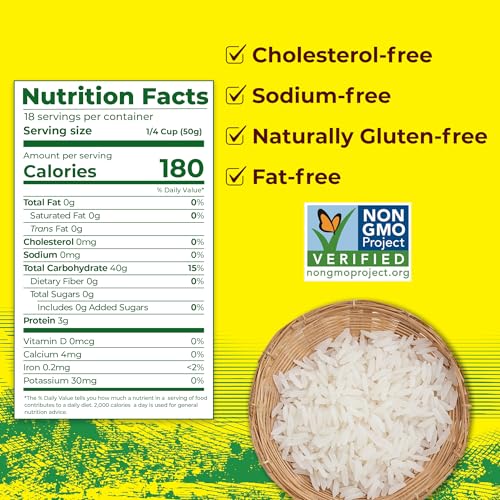 Image of Golden Star Thai Hom Mali White Jasmine Rice - 2 lb Bag
