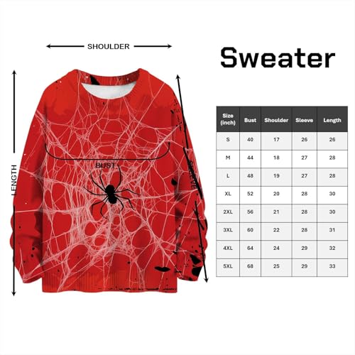 Black Red Spider Web Pullover Hoodie Artistic Aesthetic Halloween Streetwear Men Women Sweatshirt2