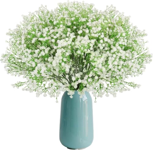 Beferr 12 Pcs Artificial Gypsophila Flowers Faux Baby Breath