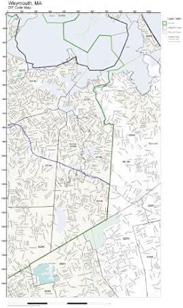 Weymouth Ma Zip Code Map Amazon.com: Working Maps Zip Code Wall Map Of Weymouth, Ma Zip Code Map Not  Laminated : Office Products
