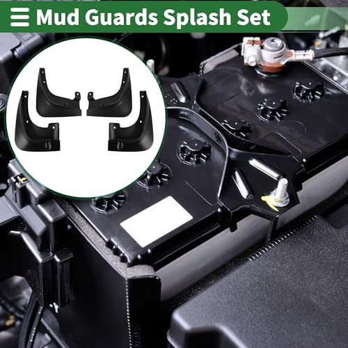 Image of Motoforti Mud Flaps Splash Guards Mud Guards for Hyundai Sonata 2008-2010 W /Mount Accessories
