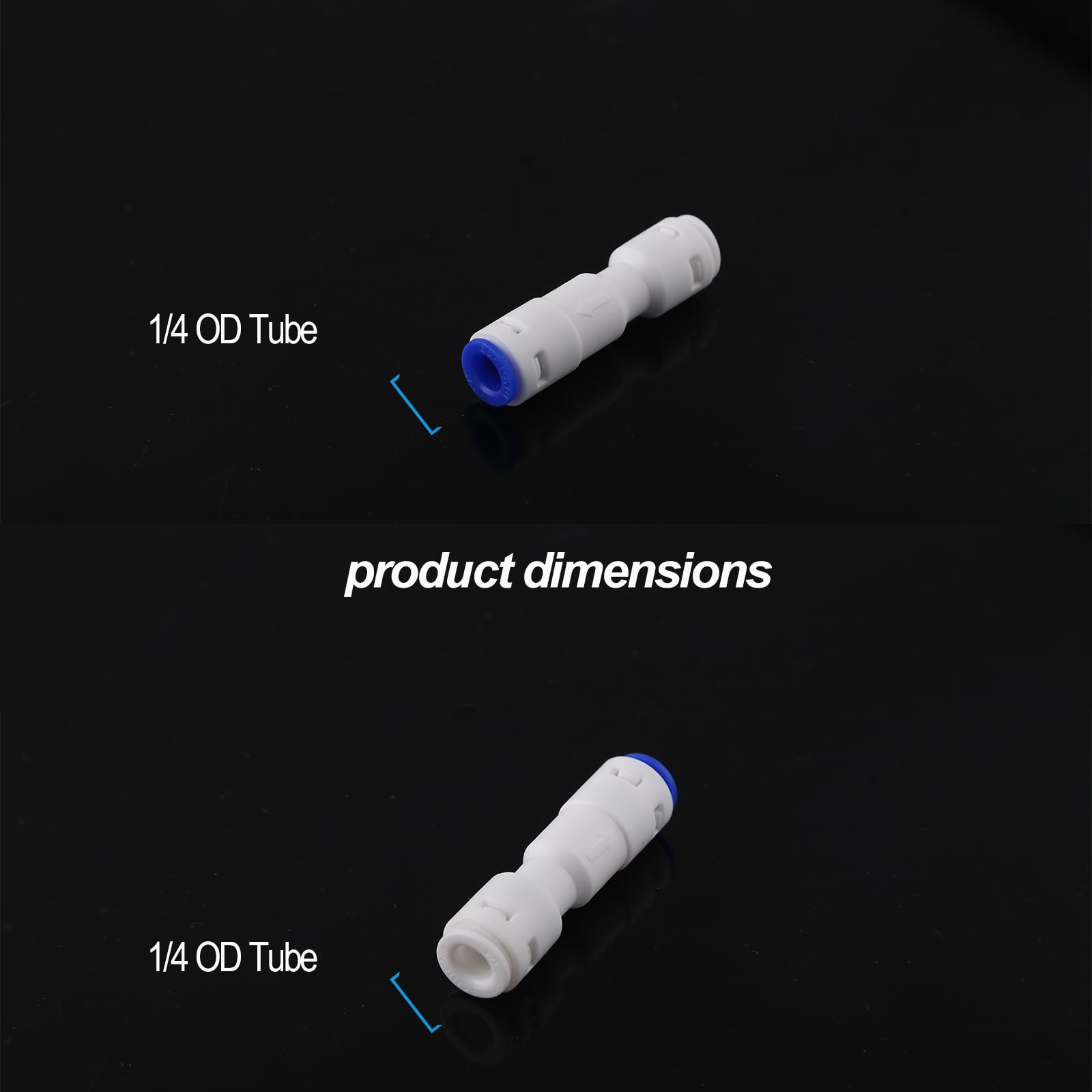 5-Pack Push to Connect One Way Check Valve for Reverse Osmosis Water Filter, Easy Installation, Durable One-Way Valve (1/4)