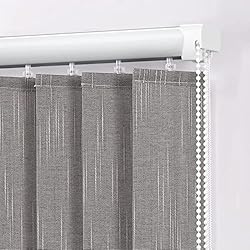 Cortinas Modernas Verticales Cortina Lamas Verticales Opaca,Persianas Venecianas Verticales,Listones de 9cm,Persianas Venecianas Impermeable,para Puerta Corredera Ventana Francés,con Pesas y Cadena (W70xH150cm(28x59in))