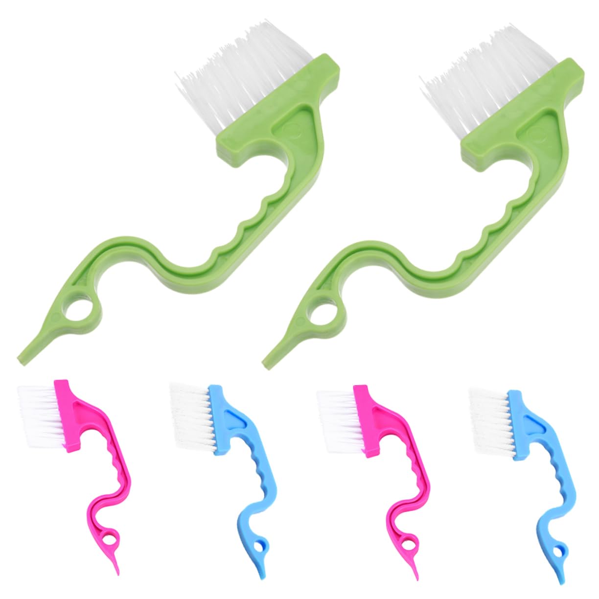 Amosfun 30pezzi Spazzole Per Fessure Finestre Multifunzionali Per La e Scanalature Setole Morbide e Antiscivolo