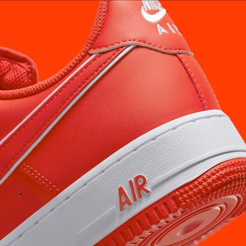 Nike Herren Air Force 1 React Basketballschuh, Picante Red-White, 44.5 EU
