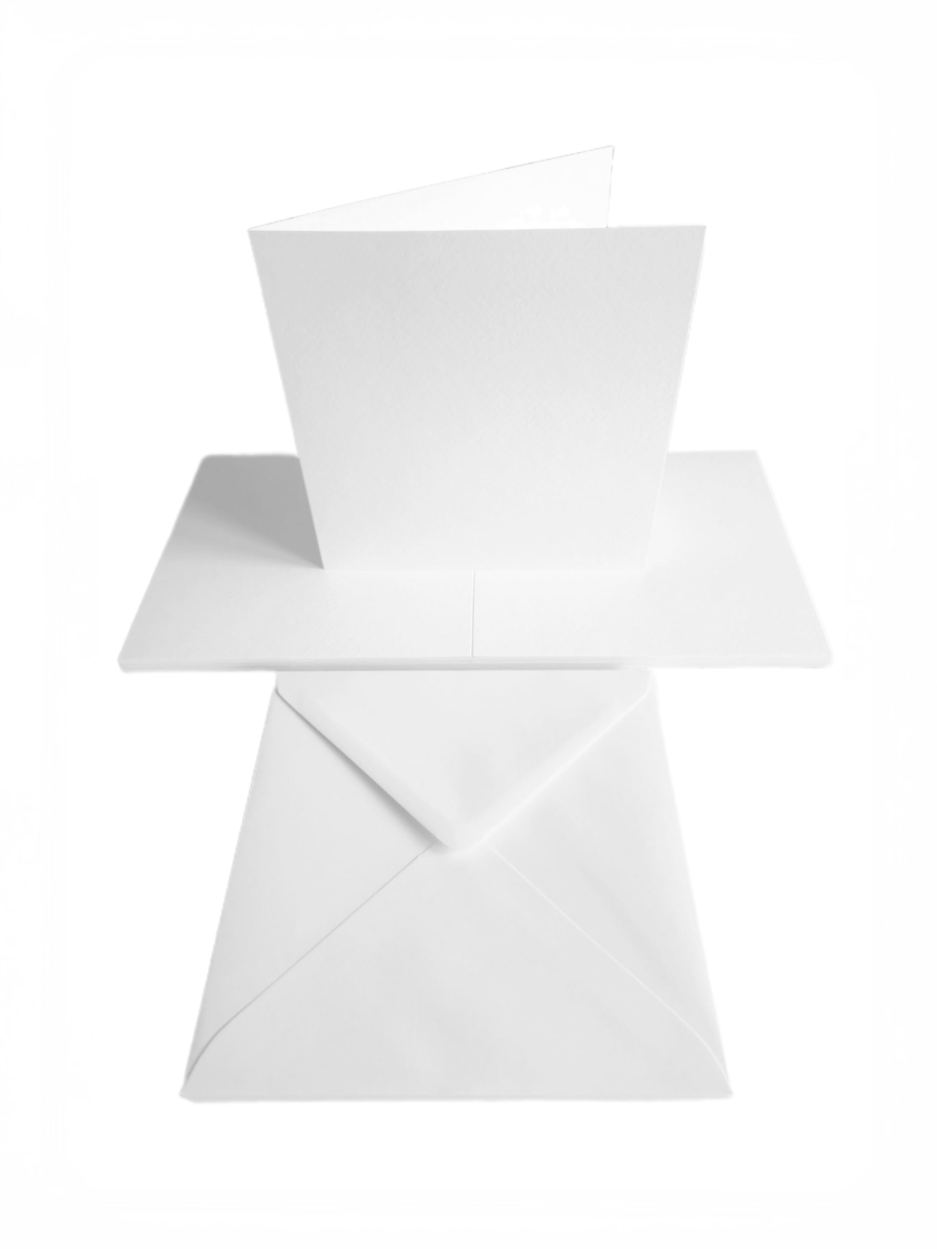 JACKDAW EXPRESS 20 x 6" x 6" Watercolour Greeting Card Blanks & Envelopes Premium White CL011