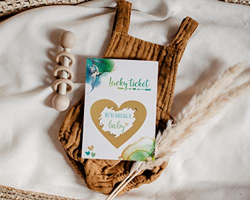 Image of Joli Coon Pregnancy announcement scratch card - We're having a baby - Baby announcement with envelope - Dream